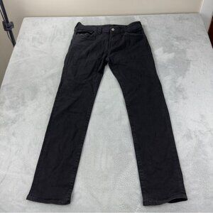 True Religion NWT Size 32x32 Straight Leg Black Denim Jeans Zipper Fly Men's